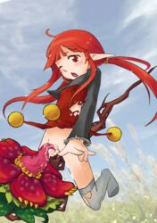 animated arad_senki dungeon_and_fighter dungeon_fighter_online mage_(dungeon_and_fighter) no_panties red_eyes red_hair tentacle