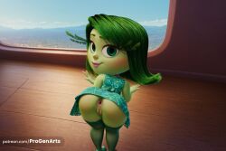 disgust (inside out) from disney by progenarts