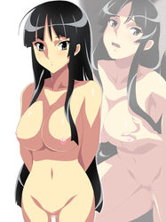 bb breasts censored female female_only highres human human_only k-on! large_breasts mio_akiyama_(k-on!) nude pussy solo