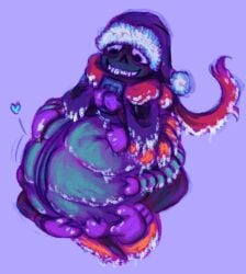 dubious_consent holding_belly look_outside multiple_arms pom_pom_(look_outside) sketchy smiling vore vore_belly
