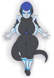 1girls 5_fingers alternate_color armor armored_female big_ass big_breasts black_body blue_eyes boots detnox dragon_ball frieza_army_armor frieza_race heila_(detnox) huge_ass huge_breasts original pose posing smile smiling solo solo_female tagme tail voluptuous voluptuous_female white_skin