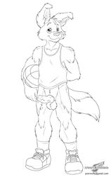 anthro balls basketball bottomless canine cum fur furry jesse knot male male_only penis wolfblade