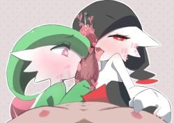 anthro collaborative_fellatio fellatio gardevoir horny_female pokemon submissive_female tagme