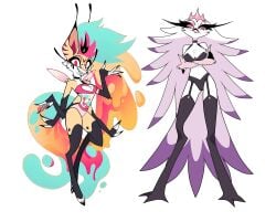 helluva_boss queen_bee-lzebub_(helluva_boss) stella_(helluva_boss) vivienne_medrano vivziepop