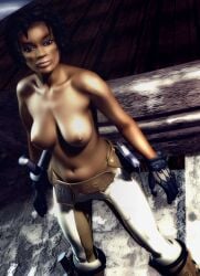 ai_assisted ai_generated black_woman black_women darci_stern topless topless_female urban_chaos