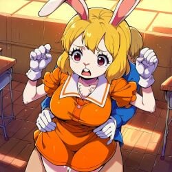 ai_generated artist_request carrot_(one_piece) clothing cute female furry male one_piece vaginal_penetration