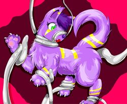 1girls canine female feral purple sex tentacle tentacles the_kitty_named_terra wolf