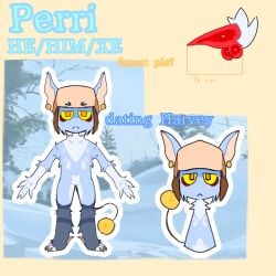 bell earrings furry oc original_character reference_sheet sprunki sprunki_oc tail ushanka