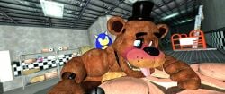 3d 3d_render ahegao anal bhm big_belly big_butt blue_eyes blue_fur blush brown_bear brown_fur crossed_eyes crossover five_nights_at_freddy's freddy_(fnaf) garry's_mod green_eyes roxanne_wolf_(fnaf) smug_face sonic_(series) sonic_the_hedgehog sonic_the_hedgehog_(series) sticking_out_tongue tan_fur video_game_character video_game_franchise video_games