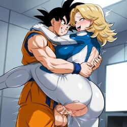 1boy 1girls ai_generated ass big_penis bodysuit breasts carried carrying cheating_husband cheating_wife crossover cum_in_pussy cumshot dragon_ball dragon_ball_super dragon_ball_z excited_for_sex female goku grabbing_back hold_legs horny_female horny_male huge_ass indoors invisible_woman invisible_woman_(marvel_rivals) marvel_rivals netorare nice_ass ntr on_top on_top_of_penis son_goku squeezing_ass sue_richards sue_storm torn_bodysuit vaginal_penetration