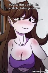 ahoykoi animated breasts brown_hair implied_sex jaiden jaiden_(jaiden_animations) jaiden_animations jaiden_dittfach jaidenanimations koianimations tagme tiktok video white_skin