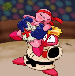 ass big_ass breasts clothes female female_kirby fighter_kirby jukid kirby kirby_(series) kirby_fem nintendo rule_63 thewill tight_clothing