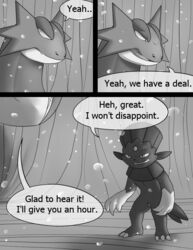 cave comic dialogue fangs male penis pokemon salamence tail tderek99