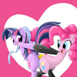 anal anal_insertion ass_to_ass banana equine female friendship_is_magic horn horse insertion laaseensld my_little_pony penetration pinkie_pie_(mlp) pony pussy smooth_skin twilight_sparkle_(mlp) unicorn yuri