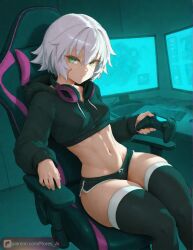 1girls ai_assisted ai_generated alternate_costume big_ass floresai green_eyes jack_the_ripper_(fate/apocrypha) patreon patreon_url patreon_username petite short_hair small_breasts solo_female solo_focus teasing thick_thighs