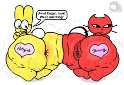 2girls anus bnuuy_(meme) catgirl_x_bnnuy pelnsfw yuri