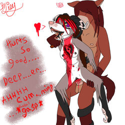 anthro blood death dying equine female female_death horse kill knife male silverfrostpaw smooth_fur snuff tagme valmir