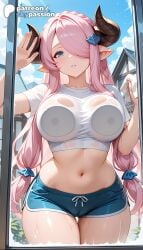1girls 2026 against_glass ai_assisted ai_generated anime big_breasts boobs breasts breasts_on_glass bust busty draph granblue_fantasy hi_res high_quality high_resolution highres horns large_breasts long_hair low-tied_long_hair low_tied_hair narmaya_(granblue_fantasy) navel patreon patreon_username pointy_ears see-through sky skypassion stable_diffusion tits watermark wet wet_clothes wet_shirt