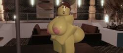 1girls 3d 3d_animation :o animated areolae ass barefoot big_ass big_breasts breasts completely_nude completely_nude_female emilygaming female female_only full_body long_hair looking_at_viewer naked naked_female nipples nude nude_female open_mouth roblox robloxian solo solo_female tagme video