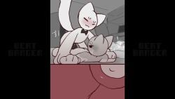 1girls 2boys anal anthro_penetrated antro arisel_uwu ass beat_banger catgod cowgirl cowgirl_position cum_in_pussy furry oral plap reverse_cowgirl_position tagme vaginal_penetration video