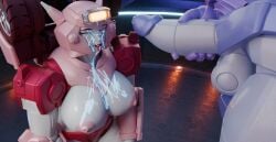 2026 3d 3d_(artwork) 3d_render areola areolae autobot big_breasts blue_cum blue_eyes breasts breasts_out cum cum_on_face cybertronian elita_one faceless_male female happy_female nipples penis_near_face pink_nipples purple_penis soundpunk501 transformers