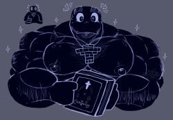 black_body grace_(roblox) john_grace_(grace) muscles nipples roblox sexy sexy_body tagme tagme_(artist)