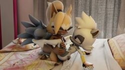 2girls 3d animated female_only scissoring sonic_(series) sound ssmerchant tagme tangle_the_lemur video whisper_the_wolf