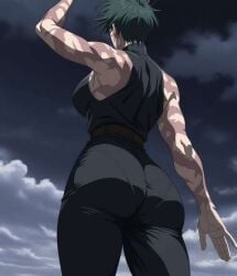 1girls ass ass_focus back back_view backshots big_ass big_boobs big_breasts big_butt burn_scar butt butt_focus cake caked_up curvaceous curvy curvy_body curvy_female curvy_figure fat_ass fat_butt female female_focus female_only jjk jujutsu_kaisen maki_zenin marks marks_on_body muscle_mommy muscles muscular muscular_arms muscular_back muscular_female panties panties_visible_through_clothing sexy sexy_body sexy_female swordswoman thick thick_ass thick_thighs zenin_maki