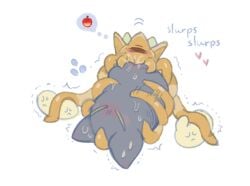 cunnilingus kirby_(series) magolor master_crown nintendo pussy pussy_juice tentacles waddling_head