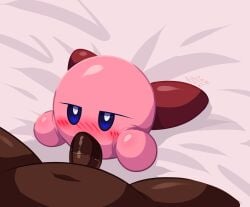 anonymous_male blowjob kirby kirby_(series) nintendo nixkirb18 penis waddling_head