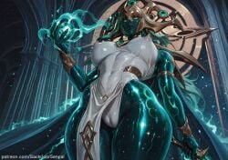 ai_generated animated backdoorsenpai hela_(empress_of_the_cosmos) hela_(marvel_rivals) marvel marvel_comics marvel_rivals patreon tagme video
