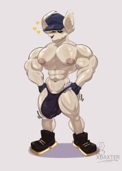 1boy baxter7020 biceps big_penis condoms fnf fnf_mods male muscles skeleton solo solo_male tabi_(fnf) tagme underwear