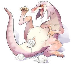 artist_request bad_id bad_pixiv_id bird_wyvern birthing capcom dinosaur egg jaggia monster_hunter monster_hunter_3 pussy scalie source_request video_games year_request