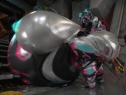 bbw big_ass big_breasts breasts bubble_butt cleavage female huge_ass huge_breasts hyper_breasts inflation nipples overweight qzk_forte ssbbw tagme thick_thighs weight_gain wide_hips