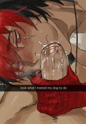 blowjob gay gay_blowjob jacobneighbors komano_manato male male/male male_only yaoi zenless_zone_zero