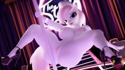 16:9 3d_(artwork) 4k absurd_res anthro areola big_butt biped blep breasts butt clothing dancing digital_media_(artwork) equid equine eyelashes female footwear friendship_is_magic genitals hair hasbro headgear headwear hi_res high_heels looking_at_viewer loveslove mammal my_little_pony nipples nurse nurse_clothing nurse_headwear nurse_redheart_(mlp) pink_hair pole pole_dancing pupils shoes smile solo spread_legs spreading tongue tongue_out vulva white_body widescreen