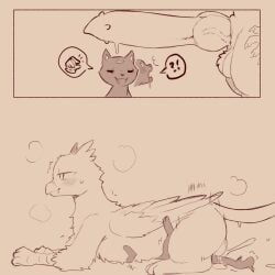 1:1 2025 :3 avian avian_feet beak blush blush_lines bodily_fluids cold-blooded-twilight cum cum_explosion cum_inside cum_on_ground cum_overflow cum_puddle deep_penetration domestic_cat dripping drooling duo erection extreme_size_difference eyes_closed felid feline felis female feral fur genital_fluids genitals gryphon gunther_(beeggunther) hi_res knot knotted_penis lying lying_on_another male male/female mammal mocking monochrome multiple_scenes mythological_avian mythological_creature mythology open_mouth open_smile paws penetration penile_spines penis saliva saliva_drip saliva_on_face saliva_string shocked size_difference smile speech_bubble standing steamy_breath sweat sweaty_face tail vein veiny_knot wings