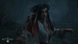 breasts cd_projekt_red cleavage mioni_(the_witcher) open_clothes open_shirt the_witcher_(series) the_witcher_4