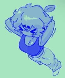1girls breasts female female_only oc original_character peeeeeeeeeeaf stretching stretching_arms tagme tagme_(character) thighs