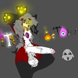 1:1 absurd_res anthro balls big_balls big_penis boo_(mario) canid canine canis femboy fex_le_scree foreskin generation_7_pokemon genitals hi_res lucky_the_lycanroc_(character) lycanroc male mammal mario_bros midnight_lycanroc nintendo penis pokemon pokemon_(species) pose presenting presenting_penis pubes saggy_balls solo standing wolf