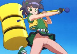buttercup_(powerpuff_girls) giant_hammer going_commando powerpuff_girls powerpuff_girls_z pussy tagme tanquito