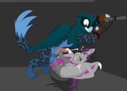 animal_genitalia animal_penis avian balls bat_pony beak big_balls bodily_fluids bound breasts chain chained claws clenched_teeth clothing cock_and_ball_torture crotch_breasts cum cum_in_hair cum_on_body cum_on_breasts cum_on_face dominant dominant_female duo ejaculation equid equine feathers feet felid feline feline_genitalia feline_penis female feral foot_fetish foot_play footjob genital_fluids genital_torture genitals gryphon hair hand_to_face hasbro hi_res hoofjob hooves horse hybrid leaning leaning_forward legwear lying male male/female mammal my_little_pony mythological_avian mythological_creature mythology nervous on_back one_eye_closed pantyhose paws penis pony questionable_consent sex sharp_teeth simple_background size_difference spots stockings submissive submissive_male sweat tail teats teeth udders villegreen wings
