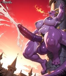 1futa 1girl 1girls 3_toes ai_generated anthro armpit armpit_hair armpits bartok_the_magnificent bbw big_ass big_balls big_breasts big_butt big_penis big_thighs black_nails black_toenails blush breath breathing_fire building castle claws closed_eyes cum cumming curvy dickgirl dragon dragon_penis dragon_tail ejaculation erection excessive_cum fat female fire_breathing futanari high_quality high_resolution highres horns horny_female jerking_off jerking_off_hand_motion jerkingoff ludmilla_(bartok) midair monster monster_cock monster_girl monster_penis muscular musk musk_clouds naked nude orgasm orgasm_face outdoors pubes pubic_hair purple_body purple_skin seductive sharp_teeth silvergilver spikes steam steaming_body stone_wall sweat sweating sweaty tail tall_female thick_ass thick_legs thick_thighs tower unusual_genitalia unusual_penis voluptuous voluptuous_body voluptuous_female voluptuous_futa warts
