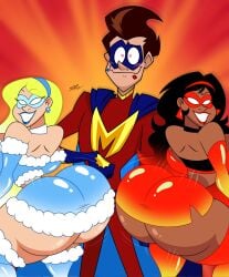 1boy 2girls ass_bounce atomickingboo big_ass big_breasts big_thighs blonde-haired_female blonde_female blonde_hair bouncing_ass breasts curvaceous curvy curvy_figure digital_media_(artwork) female hips hourglass_figure huge_ass huge_breasts huge_thighs large_ass large_breasts large_thighs legs light-skinned_female light-skinned_male light_skin lingerie male male/female mature mature_female original original_character original_characters samperez slim_waist straight thick thick_hips thick_legs thick_thighs thighs twerking voluptuous waist wide_hips wide_thighs