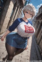 ai_generated ass_bigger_than_head big_ass big_breasts big_butt charlychad007 curvaceous curvy curvy_figure hourglass_figure large_ass massive_ass thick thick_ass thick_hips thick_legs thick_thighs thighs uzaki-chan_wa_asobitai! uzaki_hana voluptuous voluptuous_female wide_hips