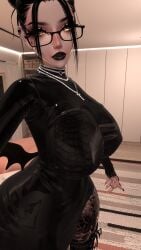 1female 1girls 3d big_boobs big_breasts big_tit big_tits big_titties boobs breasts dominant female female_human female_only femdom glasses hanging_boobs hanging_breasts hanging_tits hard_nipples latex latex_clothing lilyvr mistress mom mommy mommy_dom mommy_kink necklace round_boobs round_breasts round_tits tattoo tattoo_on_breast tattoo_on_chest tattooed tattooed_boobs tattooed_breast tattooed_chest tattoos tight_clothing tits vr vr_media vrchat vrchat_avatar vrchat_media vrchat_model