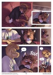 anthro big_breasts bird_dog bracelet breast_drop cellphone clara_(meesh) domestic_dog ear_piercing expressionless female golden_retriever golden_retriver jacob_(meesh) jewelry looking_at_viewer mammal meesh nipple_piercing phone piercing pussy