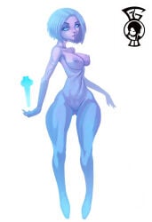1girls 2014 big_breasts breasts bungie cortana female halo_(series) nipples nude solo tagme_(artist)