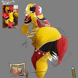 ass_focus jester_hat jester_outfit roblox roblox_avatar roblox_game robloxian taph_(forsaken)