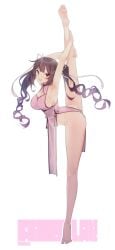 1girls ai_generated armpits arms_behind_back arms_up ballerina ballerina_position big_ass big_breasts breasts china_dress chinese_clothes chinese_female female female_focus female_only flexible flexing himemiya_rie huge_ass huge_breasts legs_up light-skinned_female light_skin long_hair looking_at_viewer phase_connect pink pink_eyes purple_hair shaved_armpit smile smiling_at_viewer solo solo_female solo_focus spread_legs stretching stretching_legs thick thick_ass thick_hips thick_legs thick_thighs twintails vtuber
